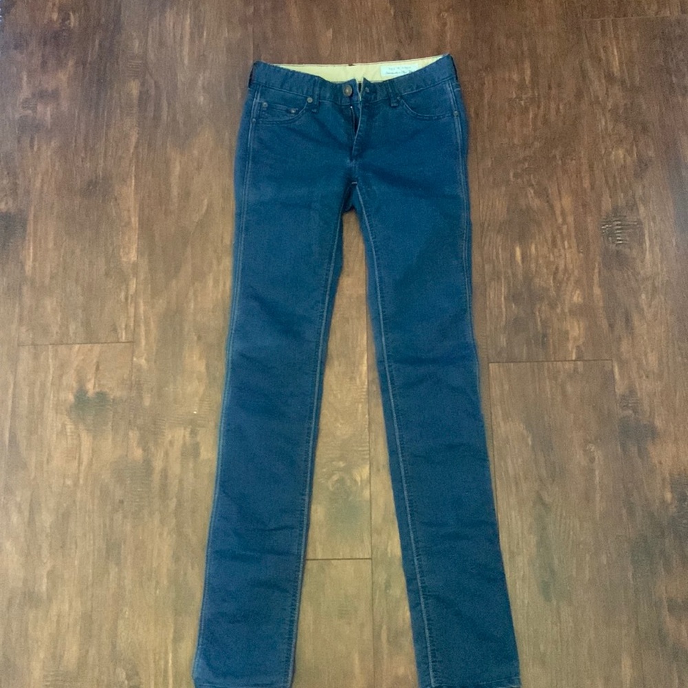 Rag & Bone Women’s 25 X 34 Dark Blue Faded Wash Skinny Jean